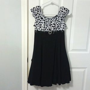 Disorderly Kids Black and White Girls Dress Size 12